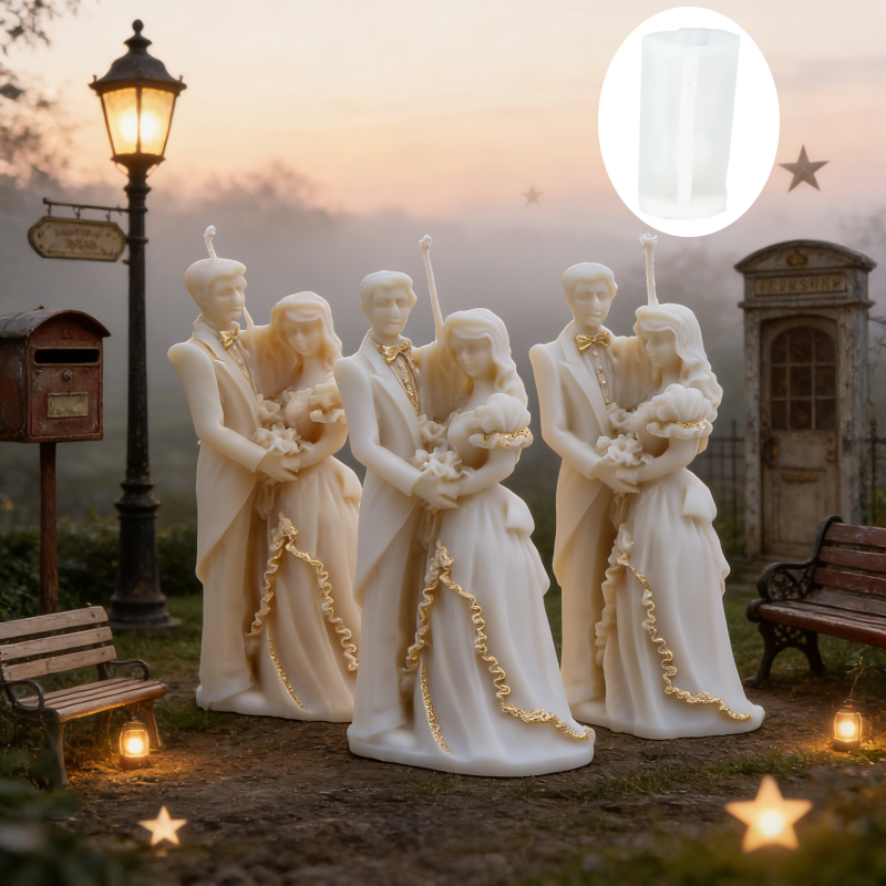 Vintage Toys Collection - Bride and Groom Silicone Mold Vintage