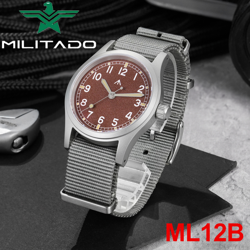 Vintage Collectible Watches - Militado ML12B Mens Watch VH31 Sweep