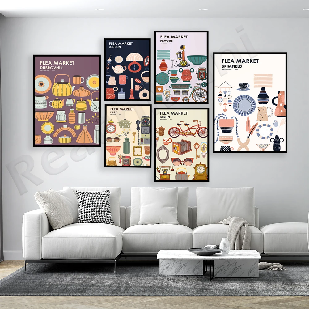 Flea Market Print Collection - - Vintage And Collectible Fair ulasan dan harga