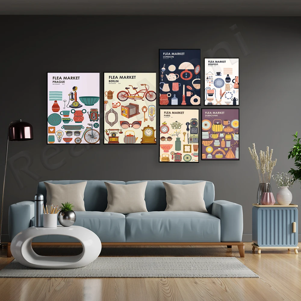 Flea Market Print Collection - - Vintage And Collectible Fair ulasan dan harga