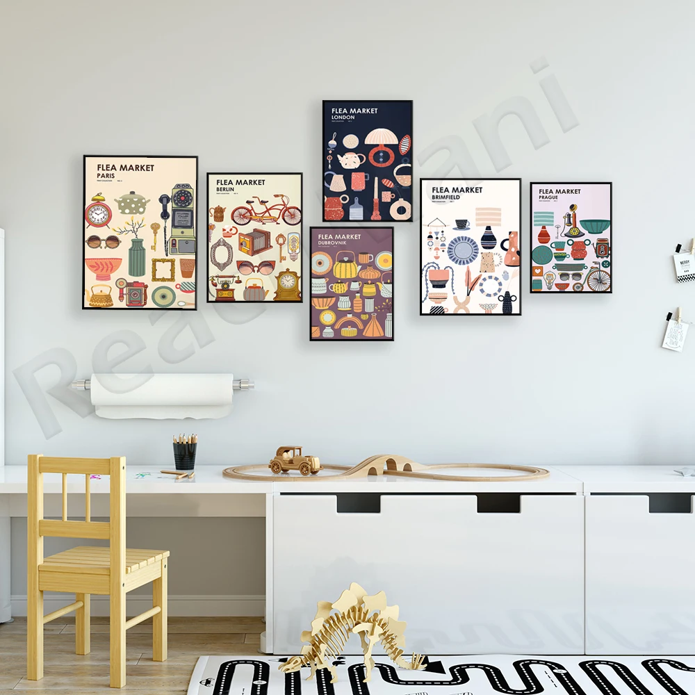Flea Market Print Collection - - Vintage And Collectible Fair ulasan dan harga