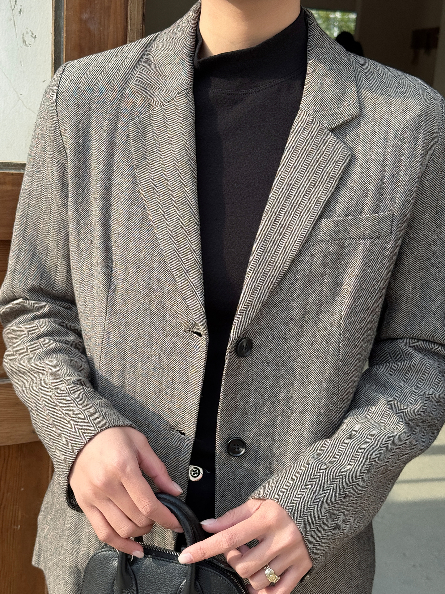 Gray Casual Cotton Linen Suit  - Collectible Vintage Matches ulasan dan harga