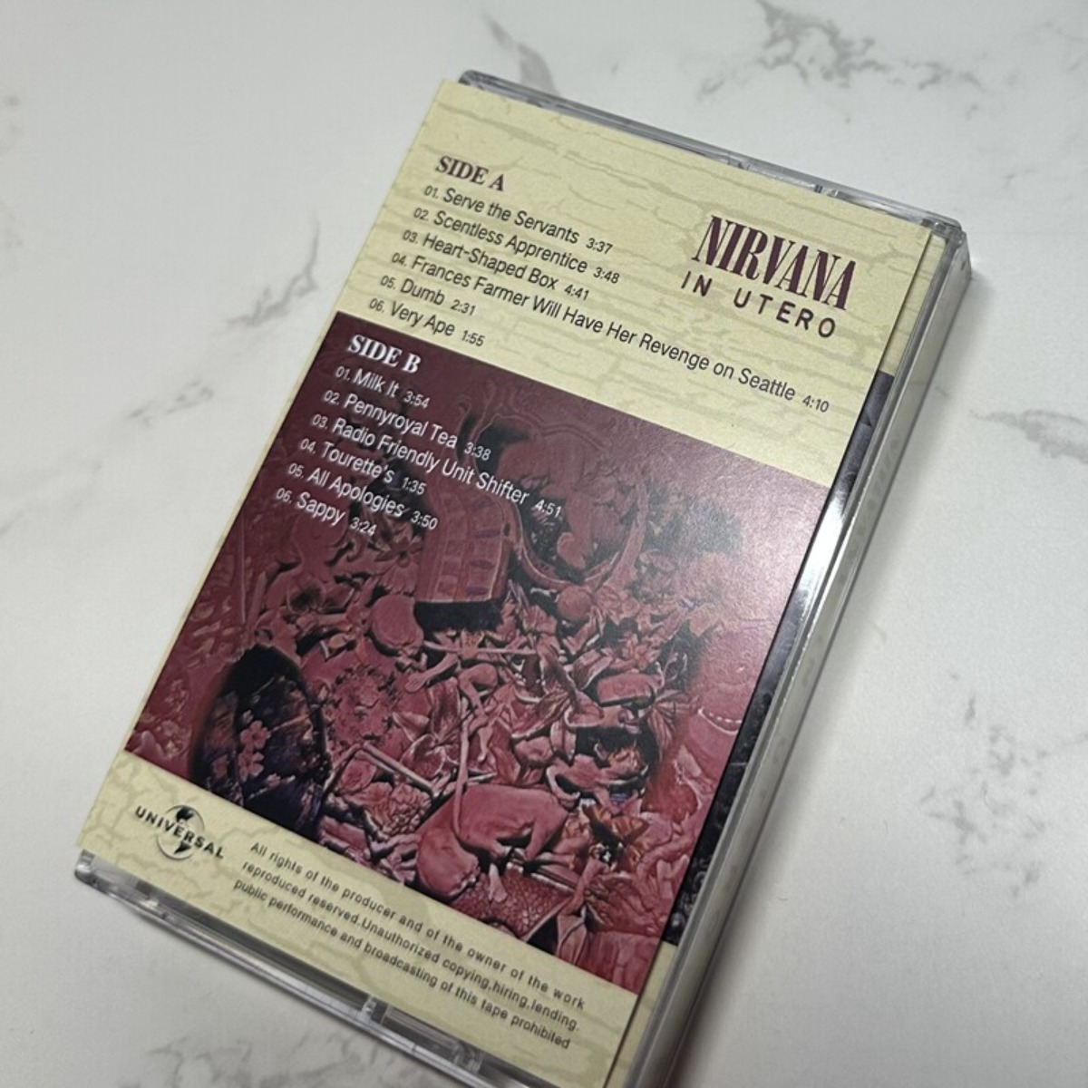 Nirvana in Utero Cassette Tape - Vintage Collectible & Vintage Dolls ulasan dan harga