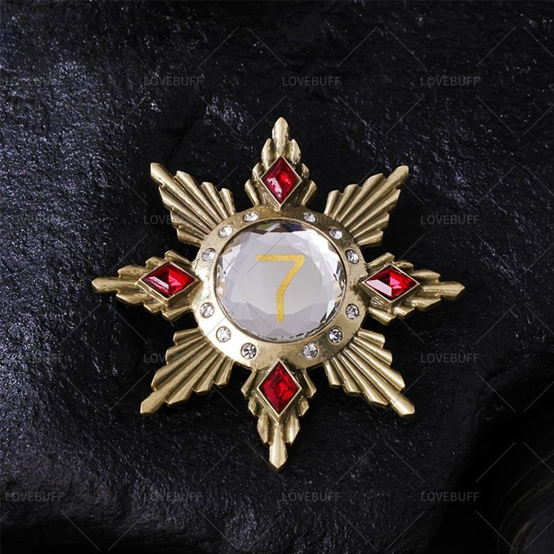 Golden Star Shaped Number 7 Br - Vintage Collectible Pins ulasan dan harga