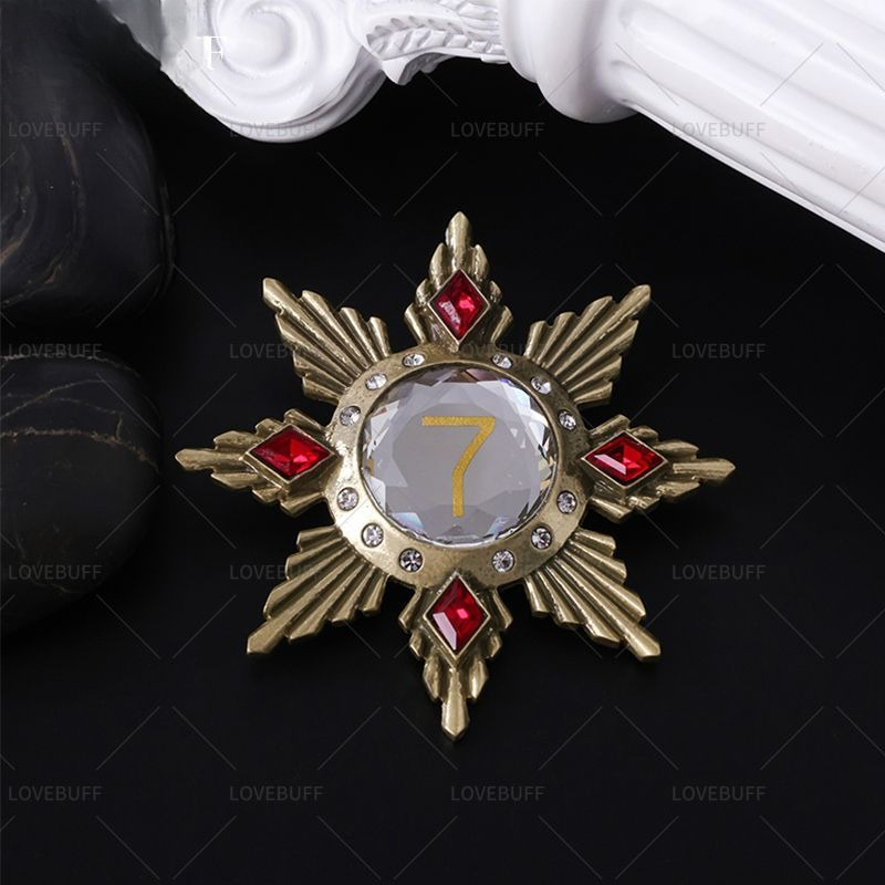 Golden Star Shaped Number 7 Br - Vintage Collectible Pins ulasan dan harga