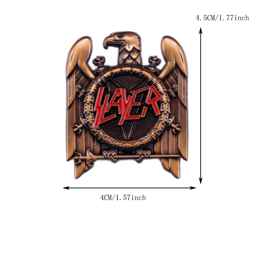 1pc Retro Heavy Metal Band Pop - Vintage Collectible Pins ulasan dan harga