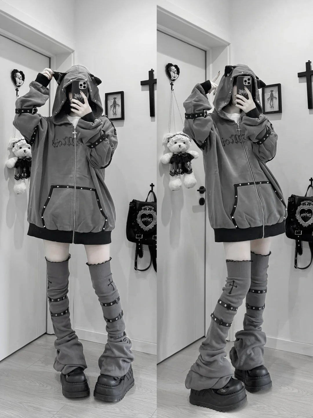 Streetwear Harajuku Hoodies Ja - Vintage Zip Hoodie ulasan dan harga
