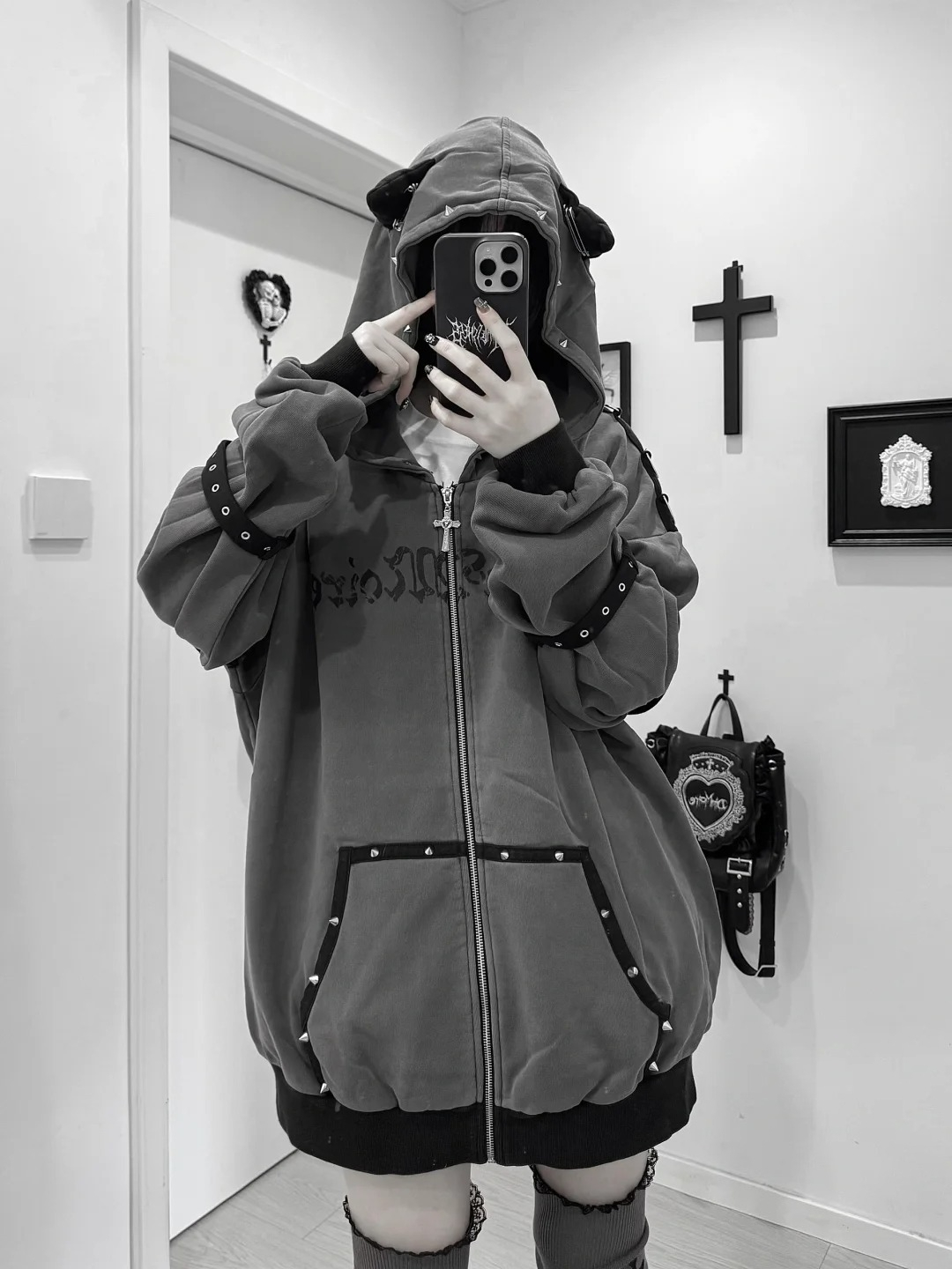 Streetwear Harajuku Hoodies Ja - Vintage Zip Hoodie ulasan dan harga