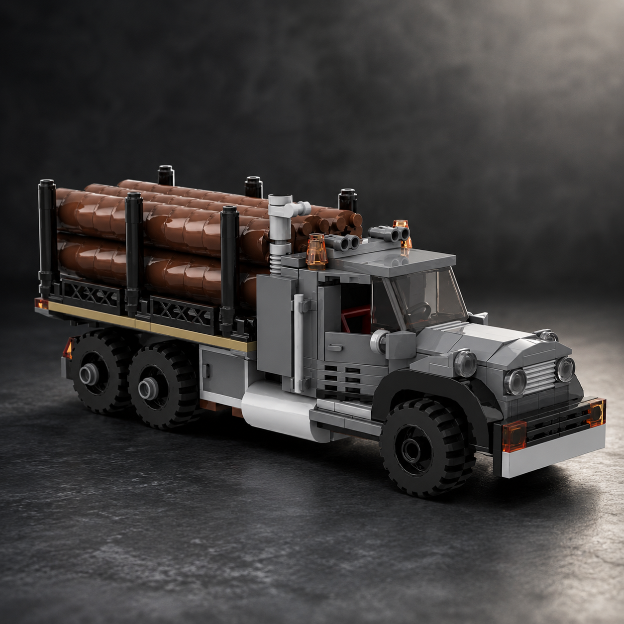 MOC Vintage Logging Truck Bric - Vintage Collectible Trucks ulasan dan harga