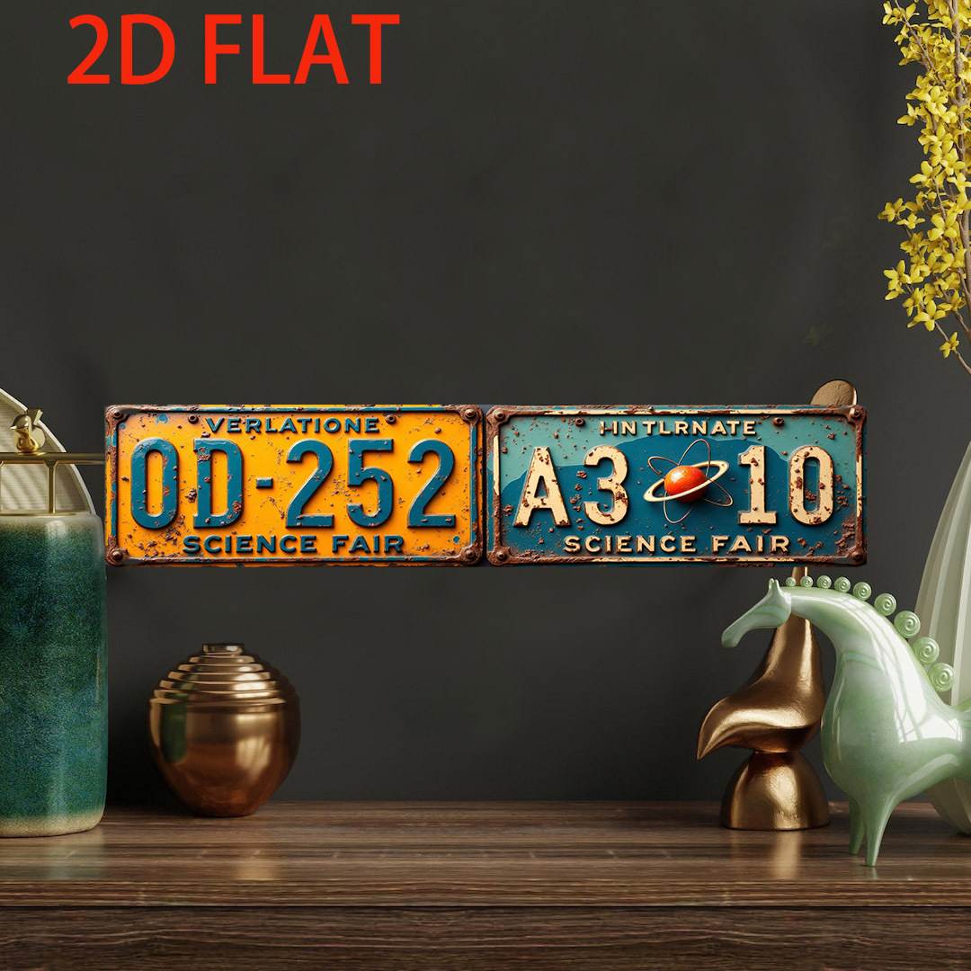 1pc Vintage Science Fair Plaqu - Vintage And Collectible Fair ulasan dan harga