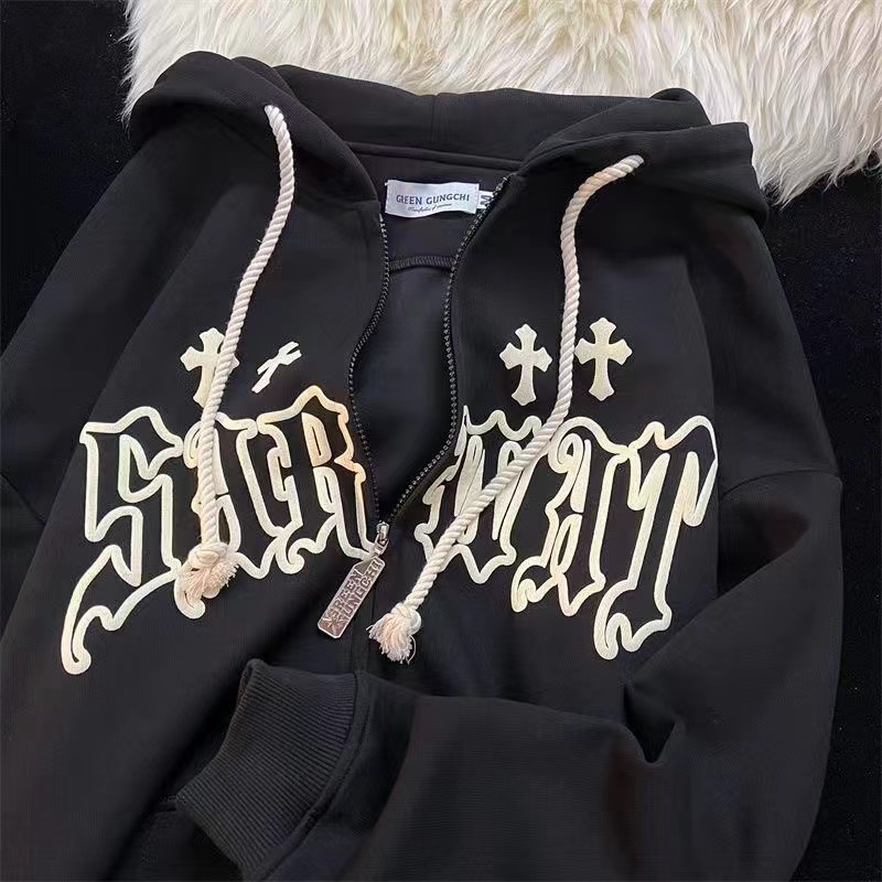 Women Vintage Zip Up Hoodies H - Vintage Zip Hoodie ulasan dan harga