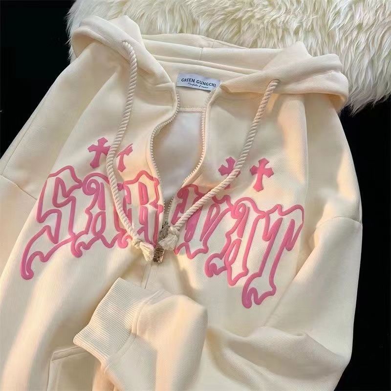Women Vintage Zip Up Hoodies H - Vintage Zip Hoodie ulasan dan harga
