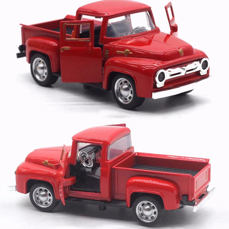 1:32 Classical Red Metal Picku - Vintage Collectible Trucks ulasan dan harga