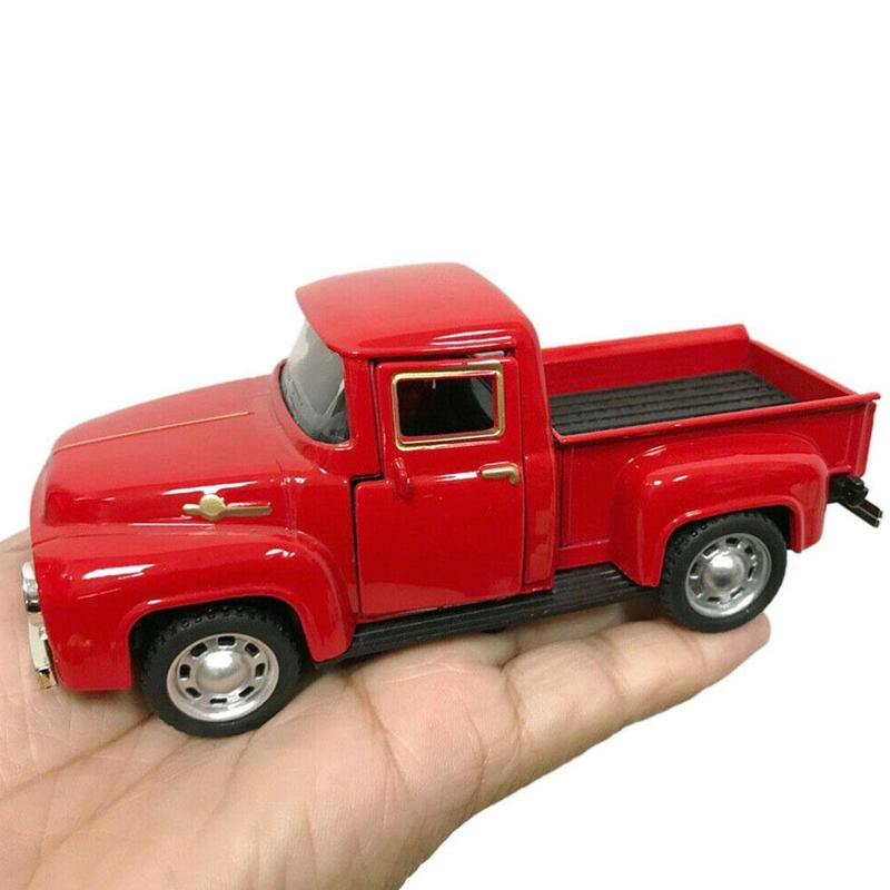 1:32 Classical Red Metal Picku - Vintage Collectible Trucks ulasan dan harga