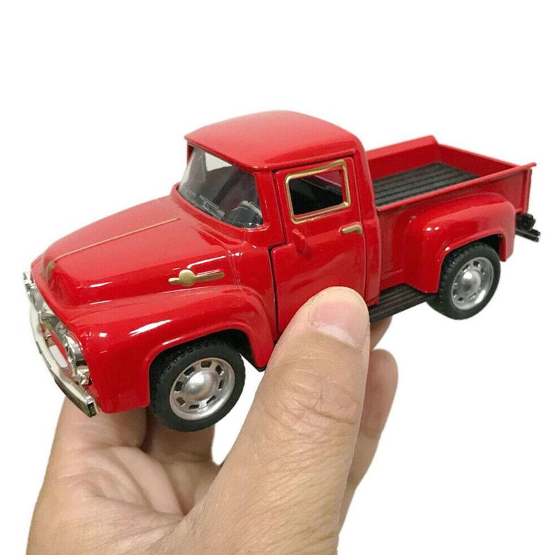 1:32 Classical Red Metal Picku - Vintage Collectible Trucks ulasan dan harga