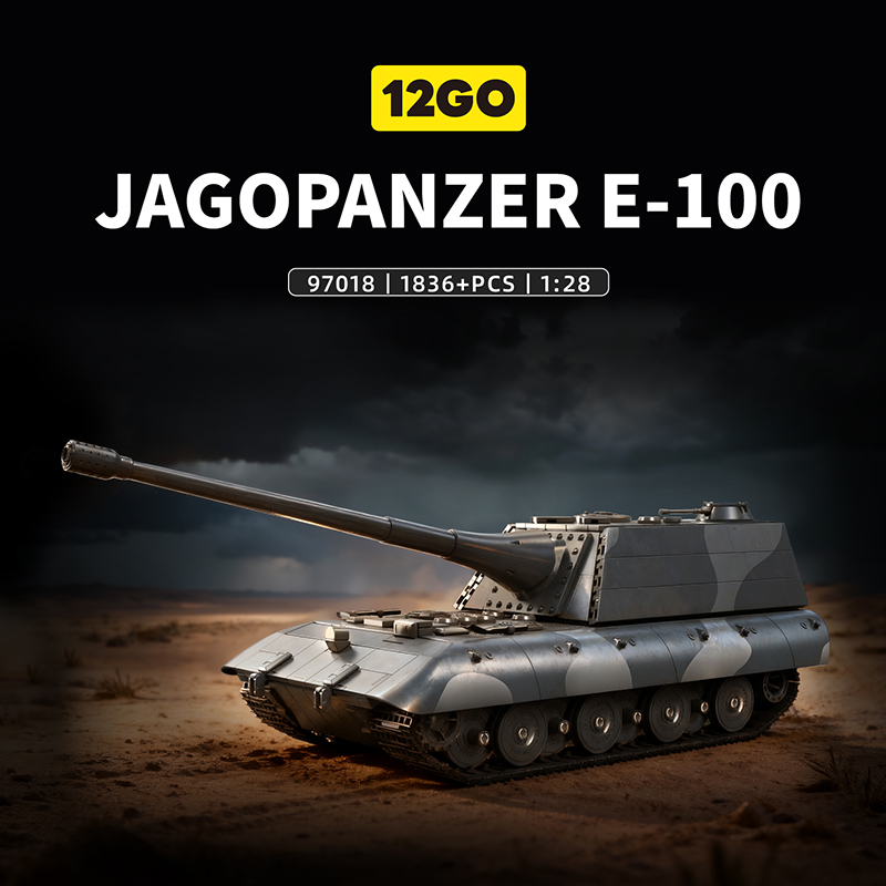 1836pcs MOC adult E-100 Tank D - Vintage Toys Collection ulasan dan harga