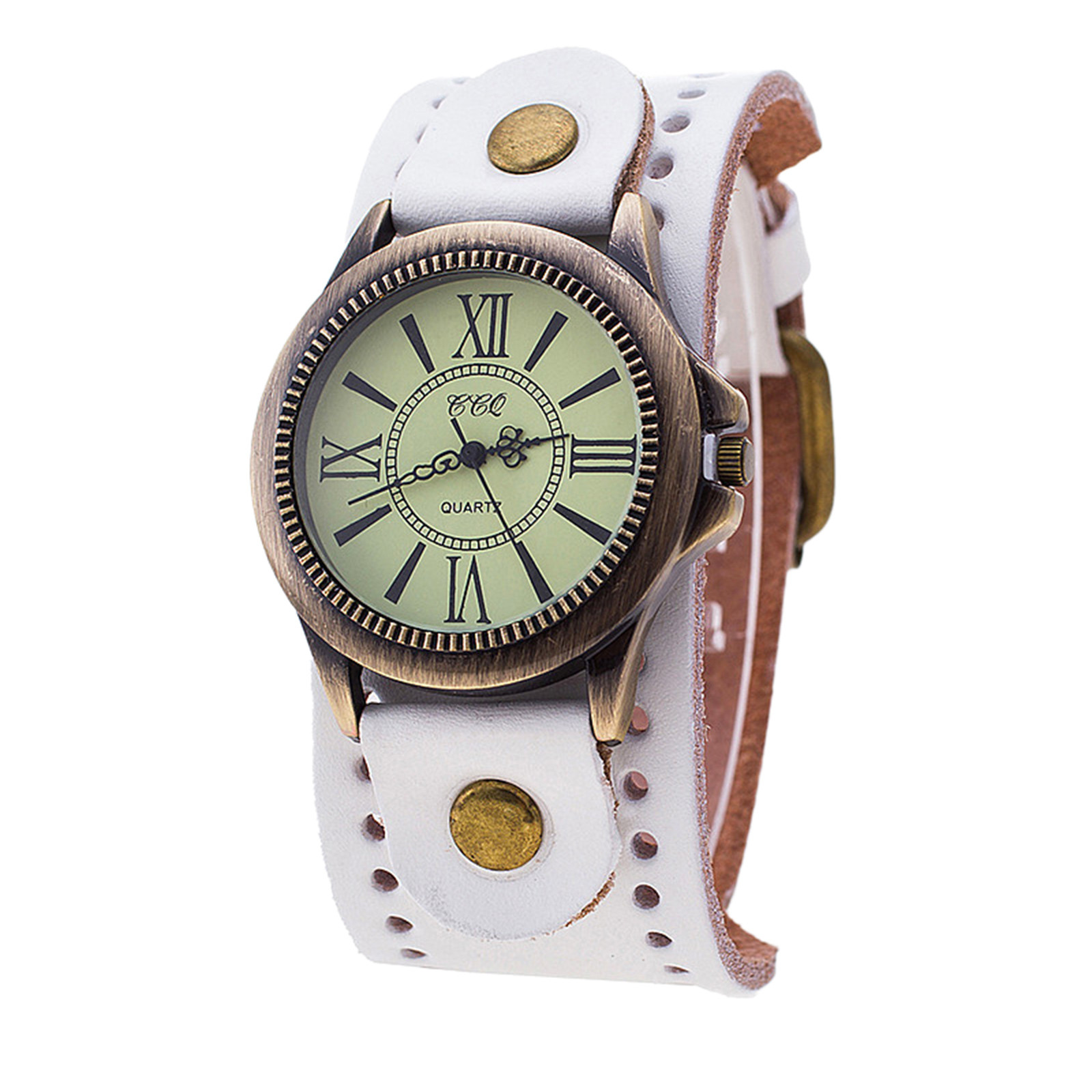 Punk Retro Leather Watch Roman - Vintage Collectible Watches ulasan dan harga
