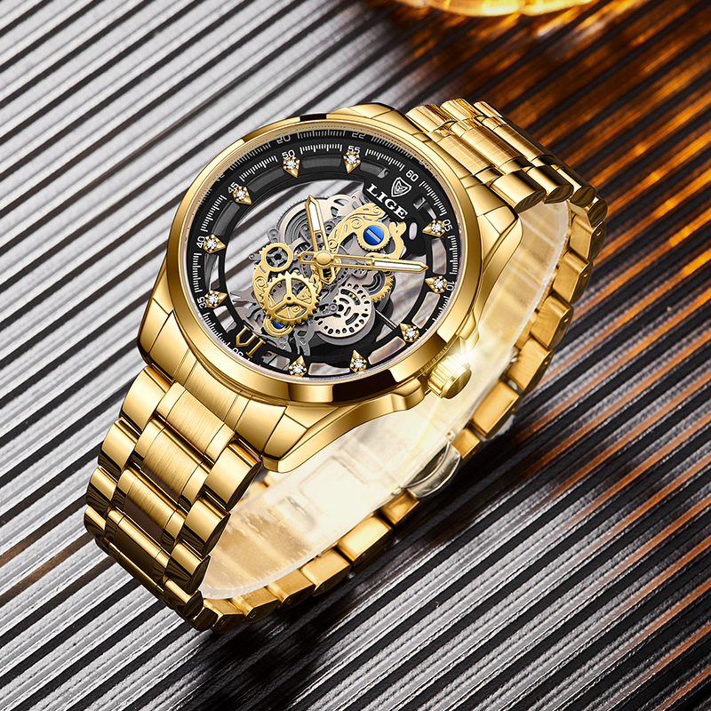 2026 LIGE Men Watch Skeleton A - Vintage Collectible Watches ulasan dan harga