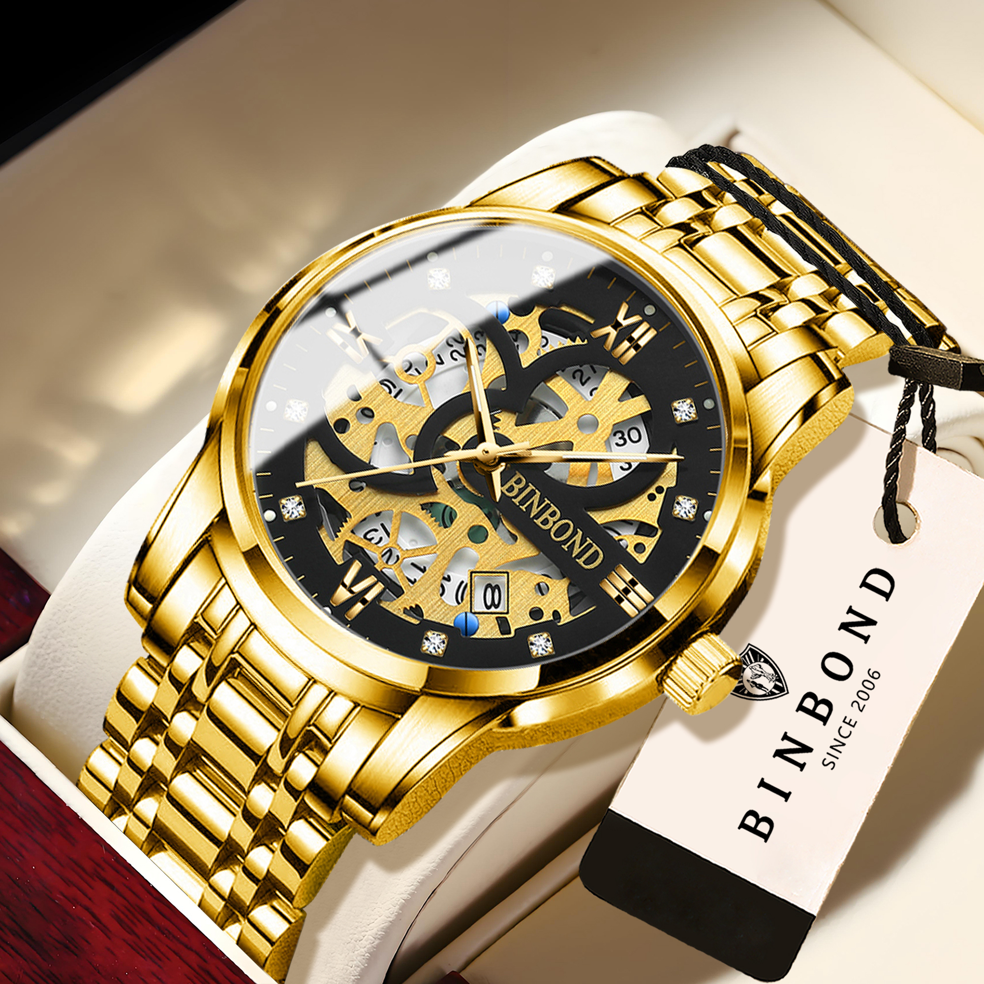 BINBOND hollow out design prec - Vintage Collectible Watches ulasan dan harga