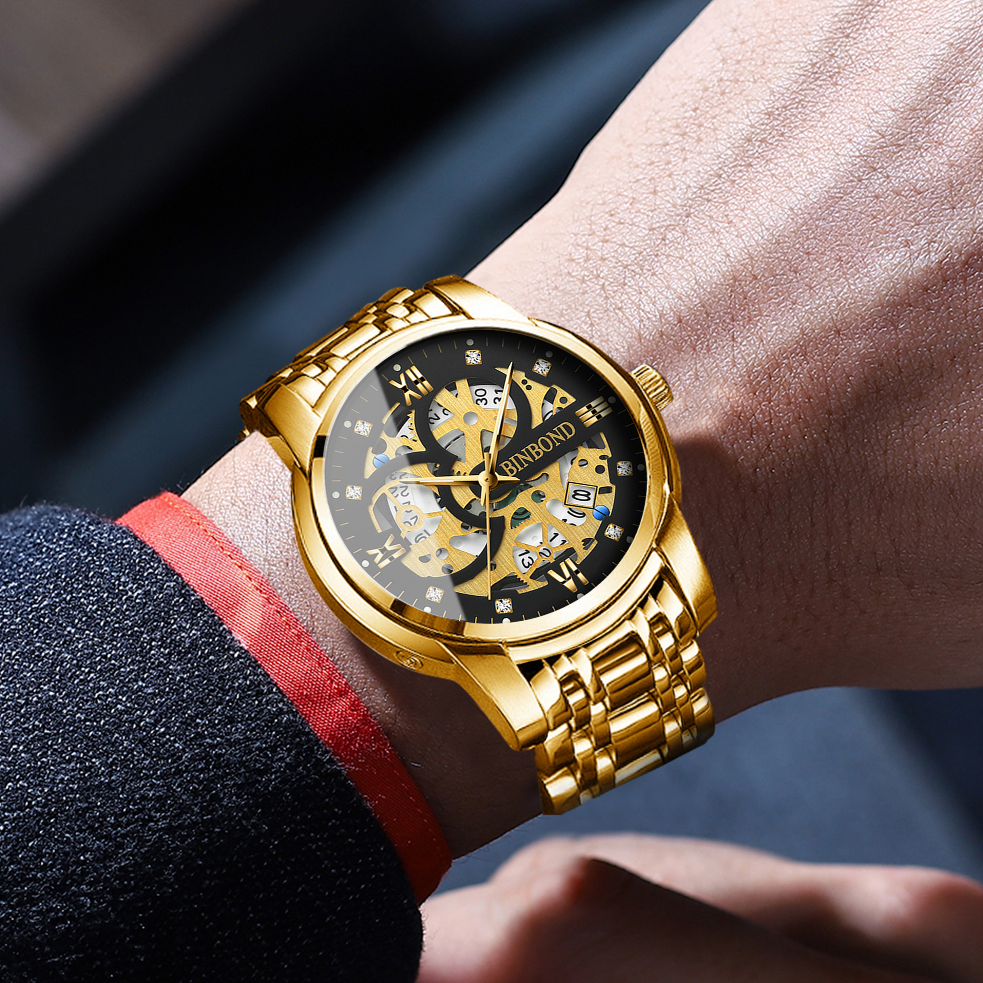 BINBOND hollow out design prec - Vintage Collectible Watches ulasan dan harga