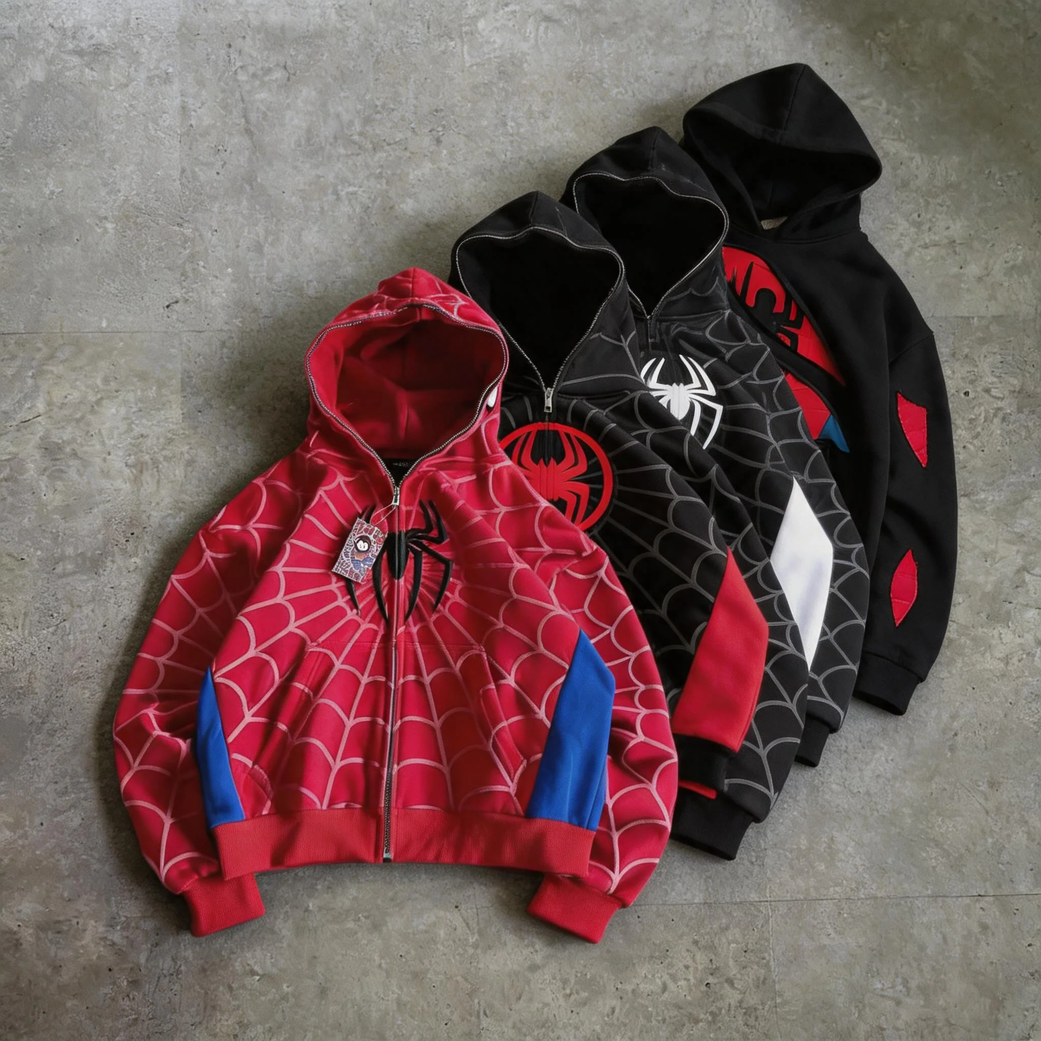 American Vintage Spider Patchw - Vintage Zip Hoodie ulasan dan harga