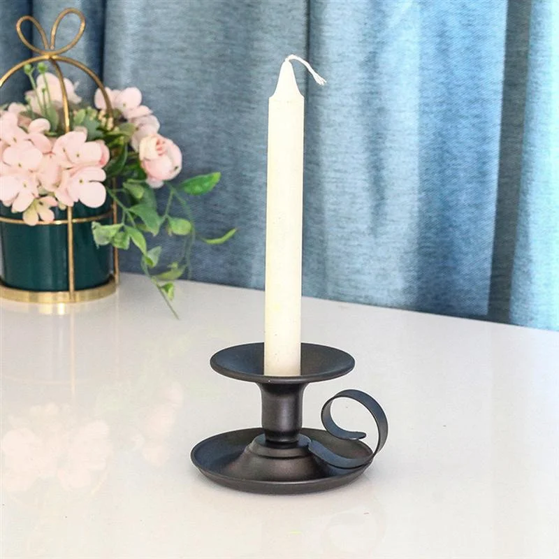 Tea Cup Type Candlestick Iron  - Collectible Vintage Matches ulasan dan harga