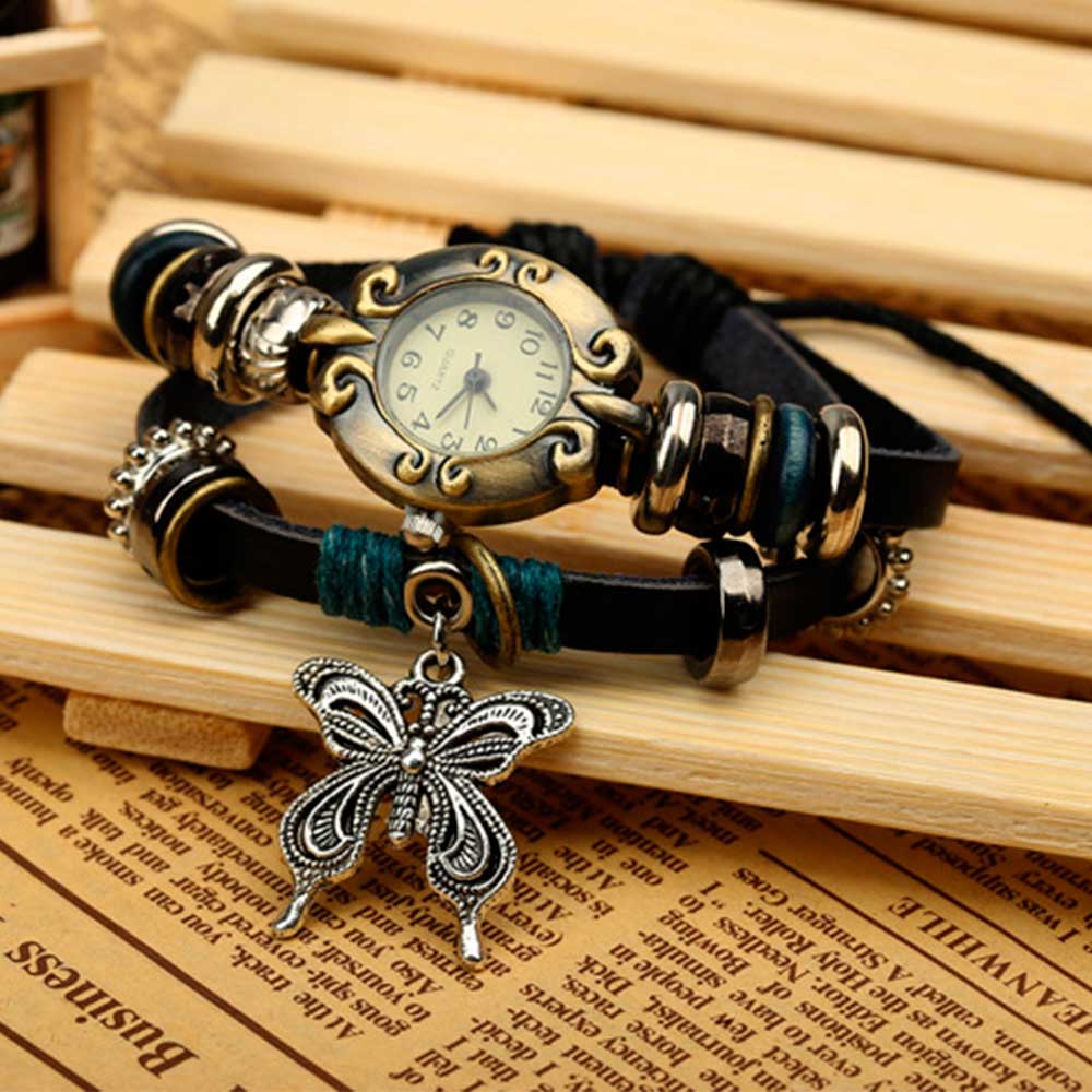 Handmade Butterfly Beads Brace - Vintage Collectible Watches ulasan dan harga