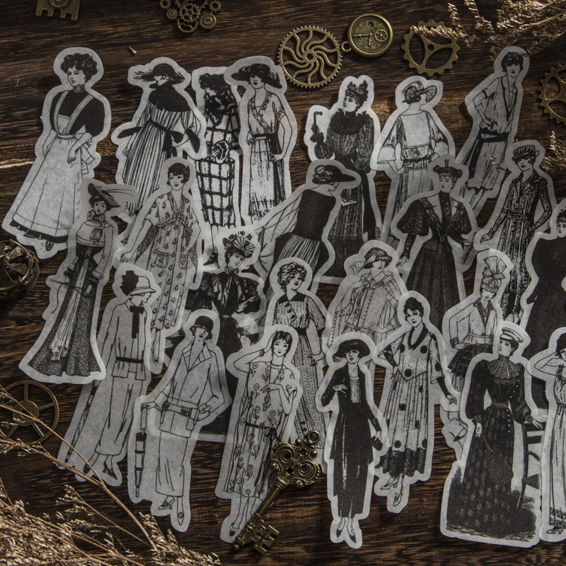 1pack/100pcs Vintage Black Whi - Vintage Toys Collection ulasan dan harga