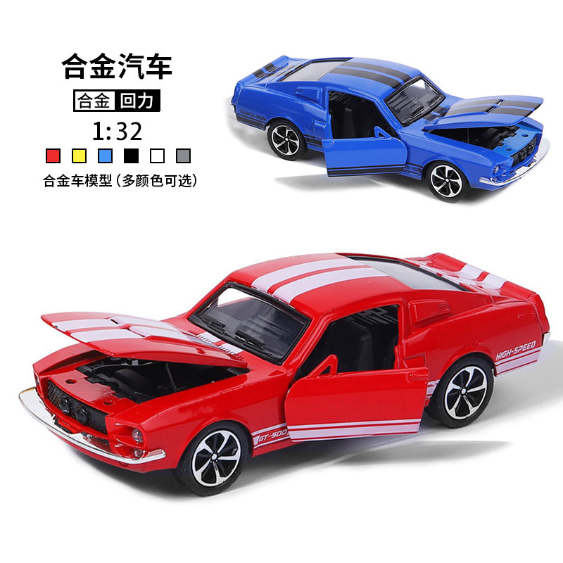 1:32 Diecast Alloy Ford Mustan - Vintage Collectible & Vintage Dolls ulasan dan harga