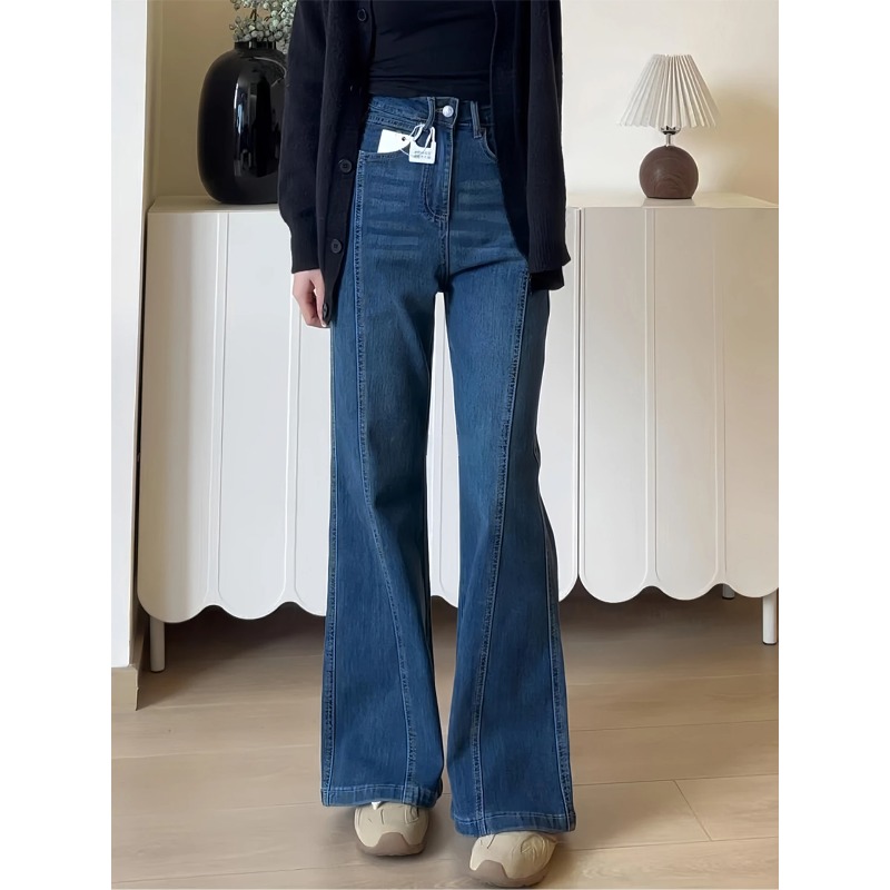 Autumn Elastic Bell Bot Jeans  - Collectible Vintage Matches ulasan dan harga