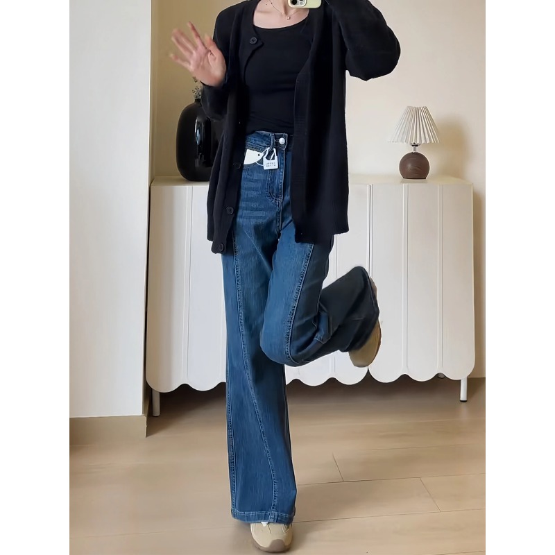 Autumn Elastic Bell Bot Jeans  - Collectible Vintage Matches ulasan dan harga