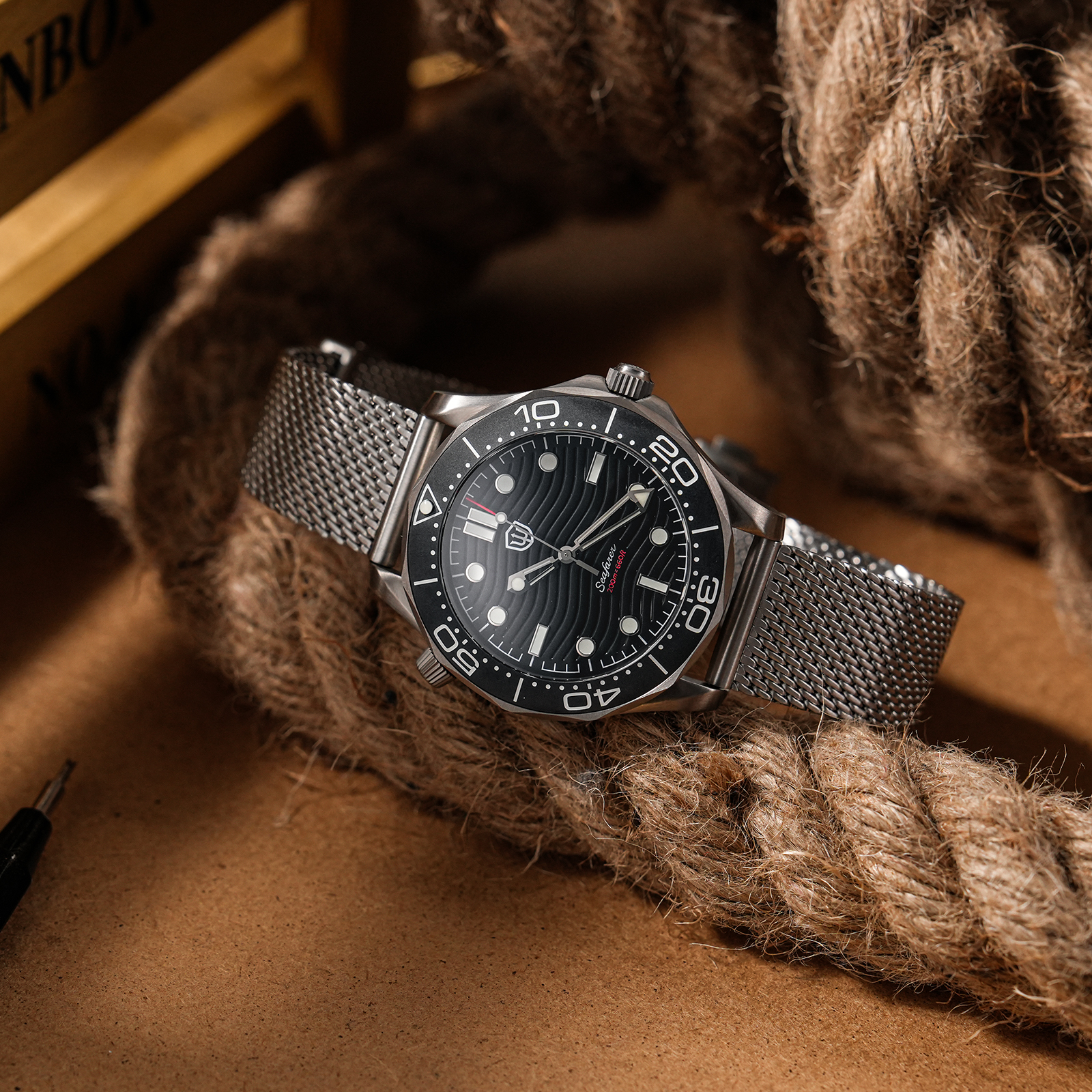 Watchdives 42mm Titanium Dive  - Vintage Collectible Watches ulasan dan harga