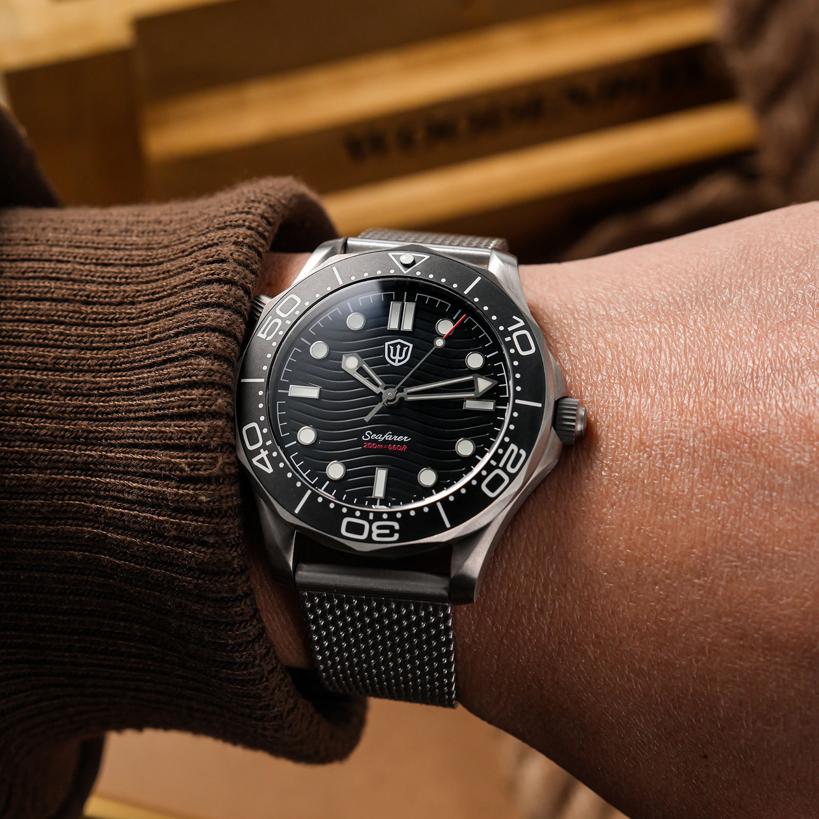 Watchdives 42mm Titanium Dive  - Vintage Collectible Watches ulasan dan harga