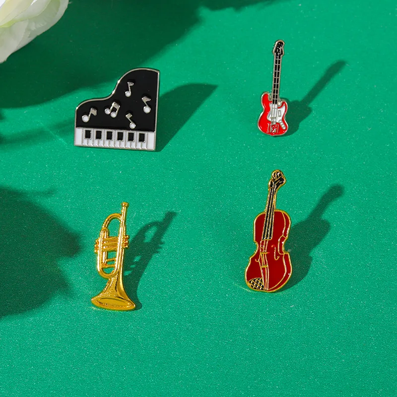 Musical Instrument Enamel Lape - Vintage Collectible Pins ulasan dan harga