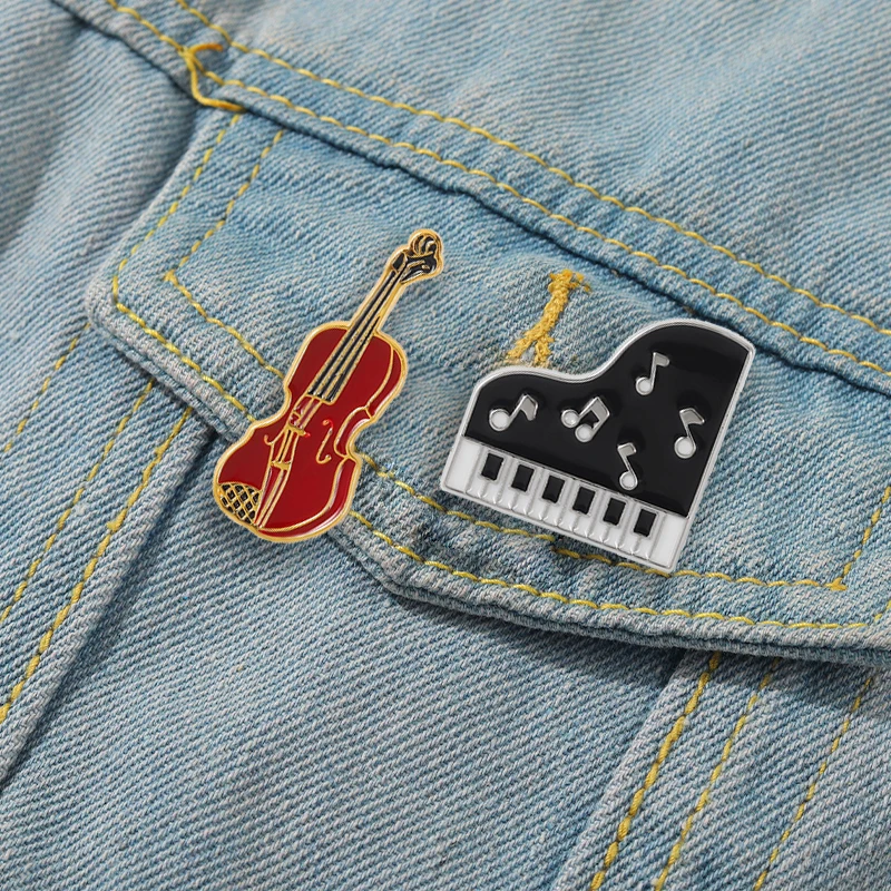Musical Instrument Enamel Lape - Vintage Collectible Pins ulasan dan harga
