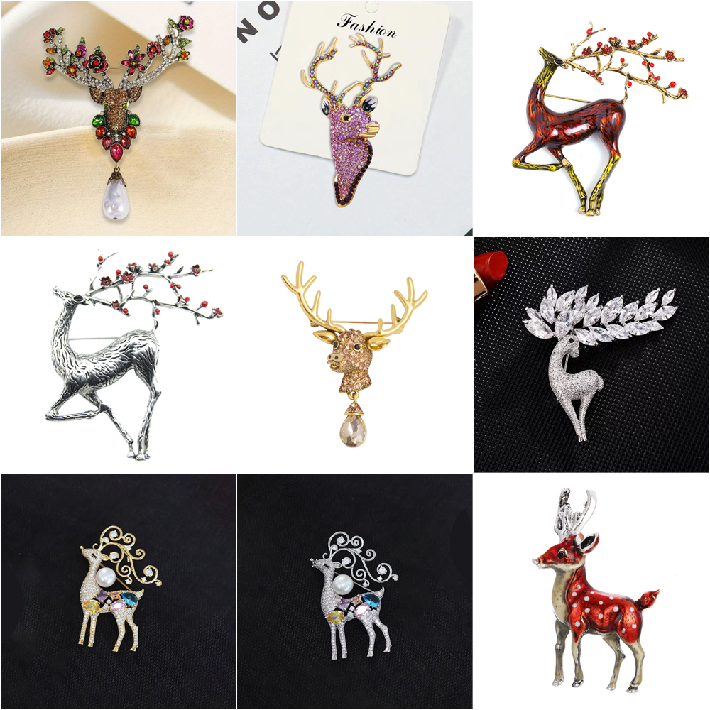 Vintage Deer Brooch Collection - Vintage Collectible Pins ulasan dan harga