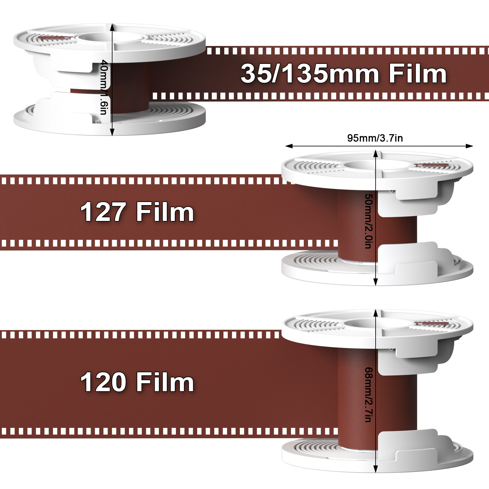 Multi-Format 120 135 127 Film  - Developing Tank Reel ulasan dan harga